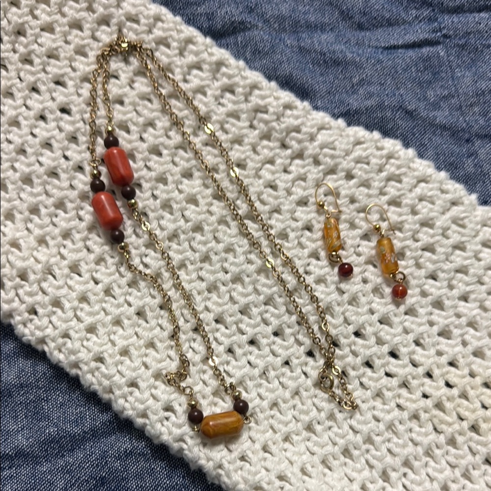Vintage Gold and Red Jewelry Lot
